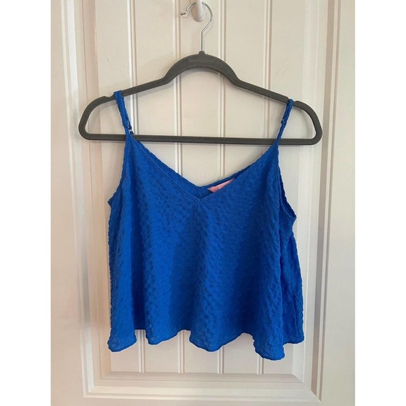 Lilly‎ Pulitzer Aletta Lapis Blue Top Size S - Picture 1 of 3